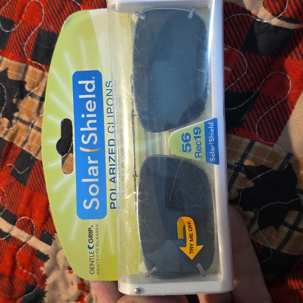 Polarized Clip-On Sunglasses -  Solar Shield 56 Rec 19